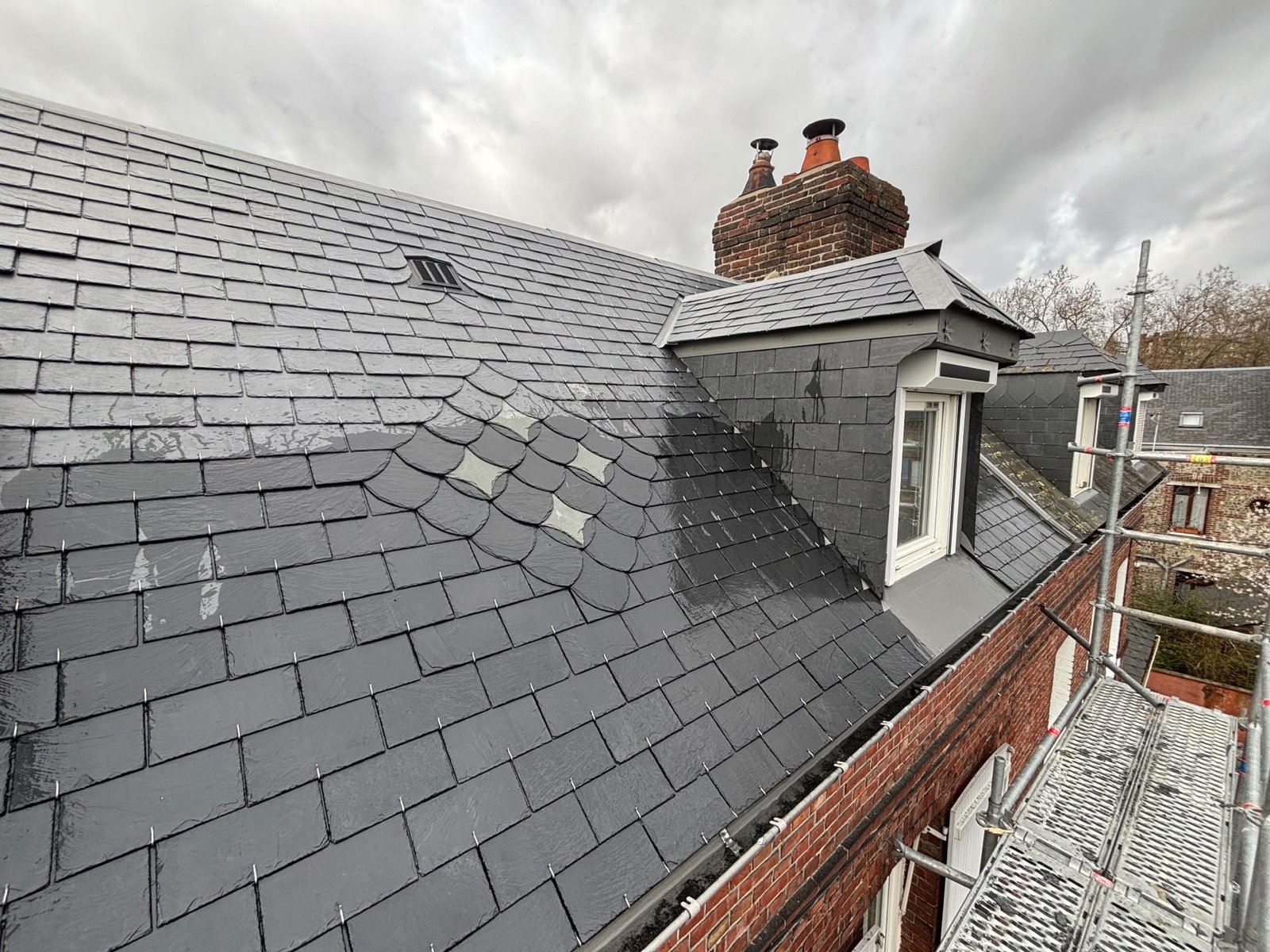 Renovation de toiture en ardoise a Rouen